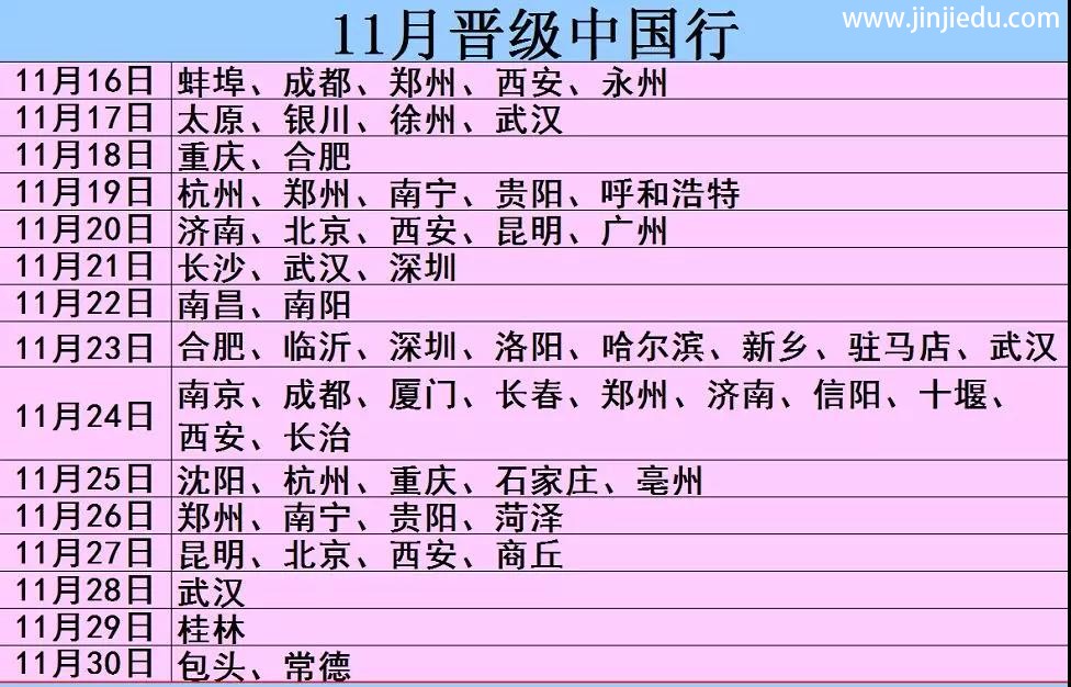 晋级教育中国行昨日安阳、兰州火爆进行，今日蚌埠、成都、郑州、西安、永州火热开启！