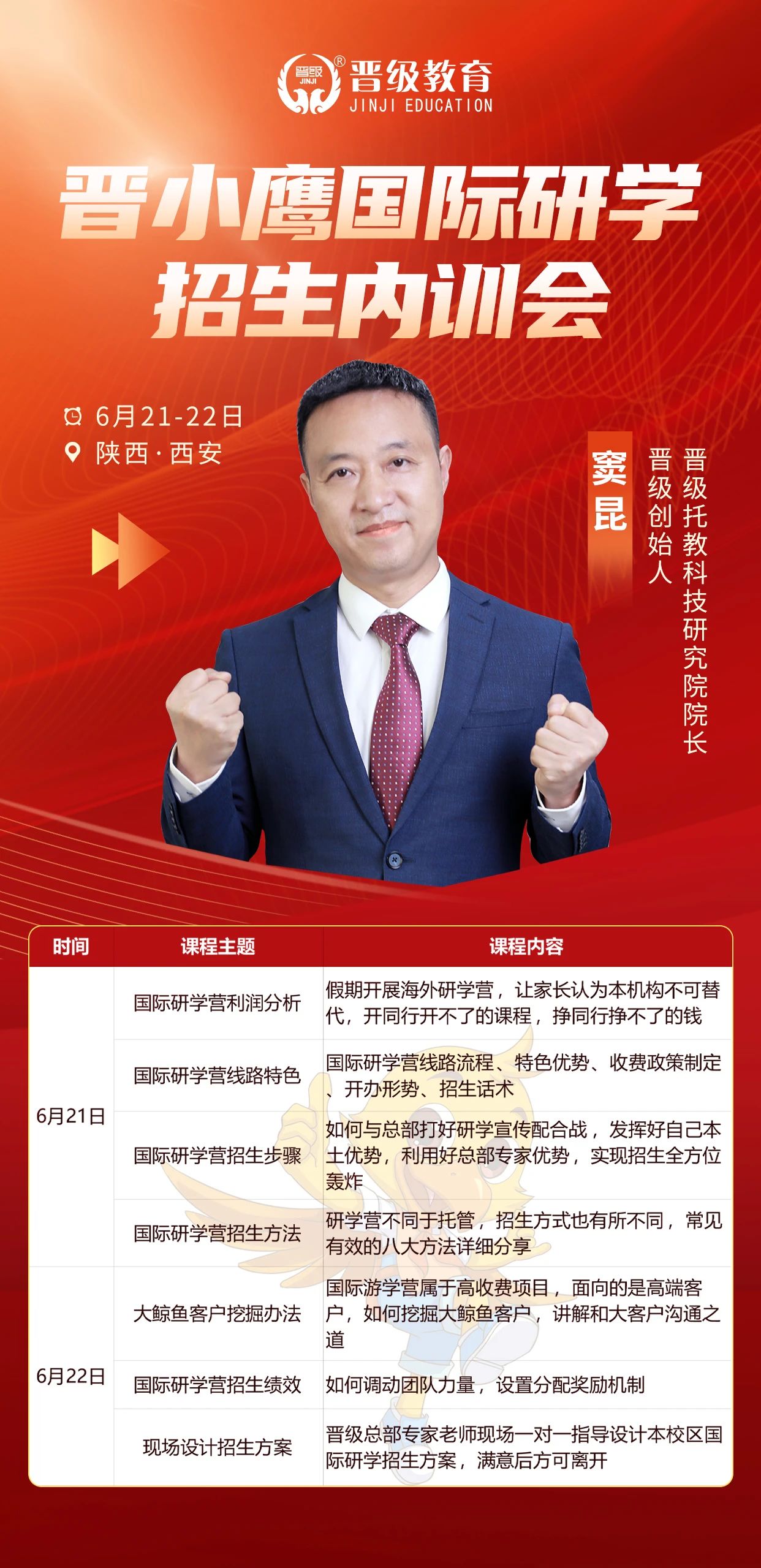 晋级总部下周会议安排！6月21-23日多城同启，等你赴约～